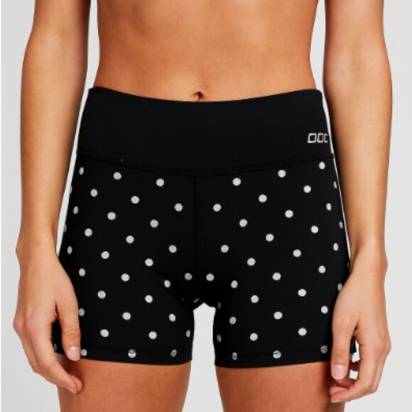 Lorna Jane Booty Stretch 5” Polka Dots Biker Shorts Size Small - Picture 1 of 4